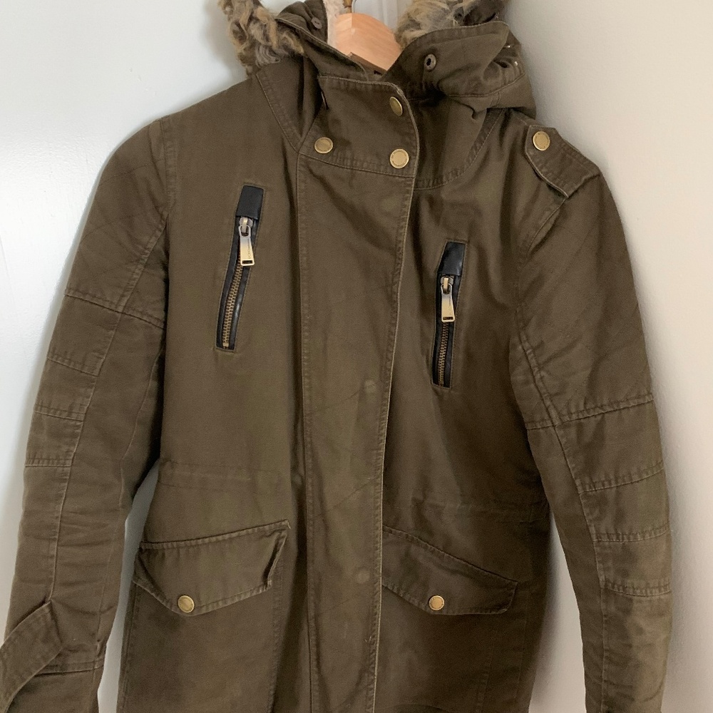 Womens' BCBG parka/jacket 3/4 length